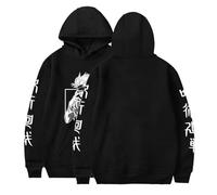 ACEFAST INC Cool Satoru Gojo Itadori Yuji Nobara Unisex Tops Harajuku Anime Unisex Hoodie Pullover, Black (black 01), S