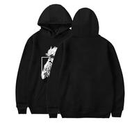 ACEFAST INC Cool Satoru Gojo Itadori Yuji Nobara Unisex Tops Harajuku Anime Unisex Hoodie Pullovers, Black 01, S
