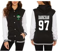 ACEFAST INC Stray Kids Varsity Jacket Hoodie Bangchan Felix Hyunjin Jeongin Pullover Sweatshirts For Women, Stk 05, Medium