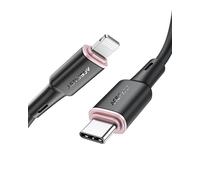 ACEFAST Lightning Cable - 30W Fast Charging, High-Speed Data Sync, Zinc Alloy & Silicone Durability, MFI Certified, Tangle-Free for iPhone, iPad, iPod & More