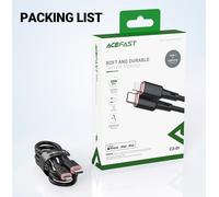 ACEFAST Lightning Cable - 30W Fast Charging, High-Speed Data Sync, Zinc Alloy & Silicone Durability, MFI Certified, Tangle-Free for iPhone, iPad, iPod & More