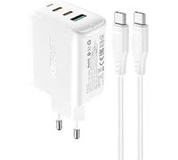Acefast Wall Charger A13 PD 65W, 2x USB-C + USB (white)