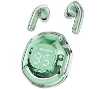 ACEFAST Wireless Earphones Bluetooth 5.3 Headphones LED Power Display Mini Crystal in-Ear Earbuds with Wireless Charging Case Touch Control Built-in Mic Headphone for Sports Waterproof Earbuds