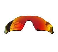 Acefrog 1.5MM Polarized Replacement Lenses for Oakley Radar EV Path OO9208 Sunglasses, Upgraded Material, Impact Resistant - Fire Red Polarized Mirrored - 1.5MM