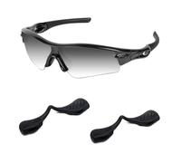 Acefrog 2 Pairs Upgraded Nose Pads for Oakley Radar Path, Radar Edge, RadarLock Path, Radar EV Path, Radar EV Pitch, Radar Pace Sunglasses, Push-in Nose Piece Replacement, Anti-Slip, Black