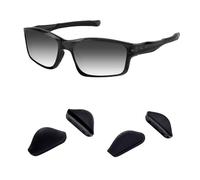 Acefrog 2 Pairs Upgraded Nose Pads for Oakley Turbine OO9263 Fives Squared OO9238 Chainlink OO9247 Pit Bull OO9127 Eyeglass Sunglass, Push-in Nose Piece Replacement, Anti-Slip, Black