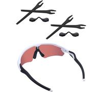 Acefrog 2 Pairs Upgraded Replacement Earsocks Nose Pads Kit for Oakley Radar EV Path OO9208, Radar EV Pitch OO9211, Radar EV Advancer OO9442, Radar EV Path Asian Fit Sunglasses, Perfectly Fit, Black