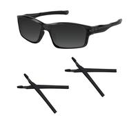 Acefrog 2 Pairs Upgraded Soft Silicone Replacement Temple Sleeve Ear Socks for Oakley Crosslink Pro Sweep Switch Eyeglasses, Perfectly Fit, Black