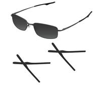 Acefrog 2 Pairs Upgraded Soft Silicone Replacement Temple Sleeve Ear Socks for Oakley Keel OX3122 / Keel Blade OX3125 / Wingback OX5089 / Wingback SQ OX5148 Eyeglasses, Perfectly Fit, Black