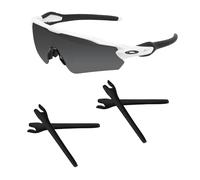 Acefrog 2 Pairs Upgraded Soft Silicone Replacement Temple Sleeve Ear Socks for Oakley Radar EV Path OO9208 / Pitch OO9211 / Asian Fit OO9275 / Advancer OO9442 Sunglasses, Perfectly Fit, Black