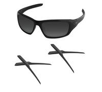 Acefrog 2 Pairs Upgraded Soft Silicone Replacement Temple Sleeve Ear Socks for Oakley Valve OO9236 Sunglasses, Perfectly Fit, Black