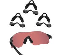 Acefrog 3 Pairs Upgraded Nose Pads for Oakley EV Zero Path OO9308, EV Zero Pitch OO9383 OO9388, EV Zero Range OO9327 OO9337, EV Zero Series Sunglass, Push-in Nose Piece Replacement, Black, Anti-Slip