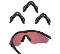 Acefrog 3 Pairs Upgraded Nose Pads for Oakley M2 Frame OO9212, M2 Frame Asian Fit, M2 Frame Vented, M2 Frame XL OO9343 OO9345 Sunglass, Push-in Nose Piece Replacement, Black, Anti-Slip