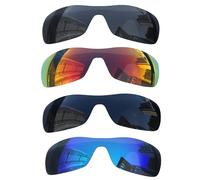 Acefrog 4 Pairs Polarized Replacement Lenses for Oakley Batwolf OO9101 Sunglasses, Perfectly Fit, Shatterproof, Anti-scratch, Value Pack