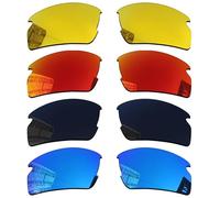 Acefrog 4 Pairs Polarized Replacement Lenses for Oakley Flak 2.0 OO9295 Sunglasses, Perfectly Fit, Shatterproof, Anti-scratch, Value Pack