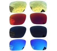Acefrog 4 Pairs Polarized Replacement Lenses for Oakley Holbrook XL OO9417 Sunglasses, Perfectly Fit, Shatterproof, Anti-scratch, Value Pack, Black+Ice Blue+Fire Red+24K Gold