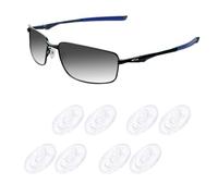 Acefrog 4 Pairs Upgraded Nose Pads for Oakley Whisker, WireTap, Half Wire 2.0, Crosshair 2.0, Square Wire 3.0; for Maui Jim Eyeglass Sunglass, Push-in Nose Piece Replacement, Anti-Slip, Clear