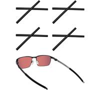 Acefrog 4 Pairs Upgraded Soft Silicone Replacement Temple Sleeve Ear Socks for Oakley Tincup OX3184, Pitchman OX8050 OX8096, Tincup Carbon OX5096 Eyeglasses, Tincup Sunglasses Perfectly Fit, Black