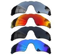 Acefrog 4 Pieces Polarized Replacement Lenses for Oakley Radar EV Path OO9208 Sunglasses, Perfectly Fit, Shatterproof, Anti-scratch, Value Pack