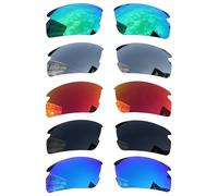 Acefrog 5 Pairs Polarized Replacement Lenses for Oakley Flak 2.0 OO9295 Sunglasses, Perfectly Fit, Shatterproof, Anti-scratch, Value Pack