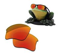 Acefrog AR Coated Polarized Replacement Lenses/Earsocks Nose Piece Rubber Kits for Oakley Half Jacket XLJ Sunglasses - Jaffa Orange