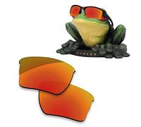 Acefrog AR Coated Polarized Replacement Lenses for Oakley Quarter Jacket OO9200 Sunglasses - Jaffa Orange