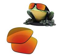 Acefrog AR Coated Polarized Replacement Lenses/Nose Piece for Oakley Double Edge OO9380 Sunglasses - Jaffa Orange