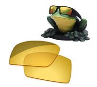 Acefrog Replacement Lenses for Oakley Gascan OO9014 Sunglasses - HD Yellow