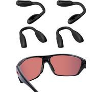Acefrog Upgraded 4 Pieces Nose Pads for Oakley Split Shot OO9416, Crossrange OO9371, Targetline OO9397 OO9398 Sunglasses, Push-in Nose Piece Replacement, Anti-Slip Nose Pad, Black