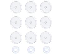AceFun 12pcs Clear Piercing Disc Against Wildflesh Keloid Granulation Silicone Discs Pads Flexible Anti-Hyperplasia Saucer 1.6mm Thickness
