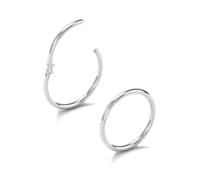 AceFun Nose Ring 20g silver nose ring 8mm for Women Men Stainless Steel Hinged Clicker Segment Nose Rings Hoop Helix Cartilage Daith Tragus Sleeper Earrings Silver Nose Studs Real Piercing Jewelry