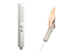 ACEFY Shower Head Water Saving Dual Function Mode Hand Shower with Anti-limescale Nozzles Solid Brass Brushed
