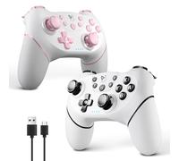 AceGamer 2pcs Wireless Controller for Switch 2/Switch/Lite/OLED, Controller for Switch Pro with Wake-up Function with One Button, Switch Pro Controller with Dual Vibration/Turbo/Screenshot
