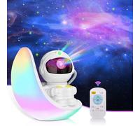 AceGamer Astronaut Galaxy Projector Night Light，Astronaut Projector with Timer and Remote Starry Nebula Illusion Moon Led Lights, Gift for Kids Adults Home Party Ceiling Decor