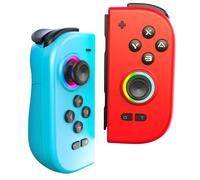 AceGamer DuoShadow Wireless Joy-Pad for Nintendo Switch/OLED/Lite/PC, Hall Effect Joystick, Mechanical Microswitches Buttons, 6-Axis Gyro, Turbo, Vibration, Programmable, RGB Light, Ergonomic Grip
