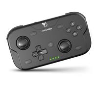 AceGamer Pocket Controller，Wireless Controller for Switch 2/Switch/PC/iOS/Android，Mini Size Gamepad Joystick with Turbo/ 6-Axis Gyro Sensor/One-Button Wake-Up（Black）