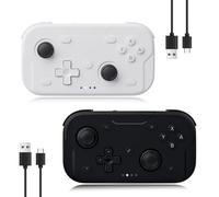 AceGamer Pocket Controller，Wireless Controller for Switch/PC/iOS/Android，Mini Size Gamepad Joystick with Turbo/ 6-Axis Gyro Sensor/One-Button Wake-Up（Black and White）