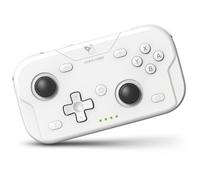 AceGamer Pocket Controller，Wireless Controller for Switch/PC/iOS/Android，Mini Size Gamepad Joystick with Turbo/ 6-Axis Gyro Sensor/One-Button Wake-Up（White）