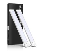 acegoo 12V Under Cabinet LED Lighting 470lm Campervan Boat Dimmable Linear Lamp Bar for Kitchen Ceiling, Integral Dimmer & Red Night Light, Screw Mount Hard-Wired 4,5W 305mm(3000K)