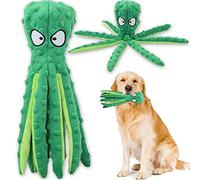 Acehome Squeaky Dog Interactive Play Toy,No Stuffing Octopus Dogs Chew Toy with Crinkle Paper for Medium and Large Dogs Playing