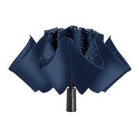 ACEIken Umbrella Reverse Close Folding Windproof Travel Umbrella - Compact and Portable for Easy Carrying with Auto Open-Close - for Men and Women-Navy Blue
