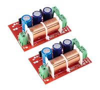 ACEIRMC 2pcs 400W Adjustable Multi Speaker Treble/Bass 2 Unit Audio Frequency Divider 2 Way Crossover Filters Updated Version