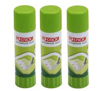 Aceirmc 3D Printer Glue Stick for Hot Bed Print Filament PLA ABS PET PETG Washable Anti-Tilt Non-Toxic(Pack of 3)