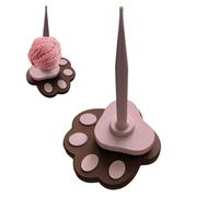 Aceirropy Crochet Yarn Winder,Cute Cat Paw Design Thread Winder | Cat Paw Design Manual Thread Holder for Weaving Tufting Crafting Crocheting Embroidery Beginner Women Men Professional