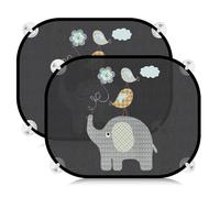 ACELIFE Baby Car Window Shades with UV Protection, Sun Visor, Sun Screen, Side Window Shades with Cute Animal Motifs, 45 * 35.5 cm