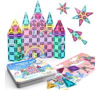 ACELIFE Magnetic Tiles, 60PCS Mini Portable Magnetic Building Blocks