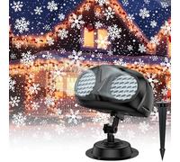 ACELIFE Snowflake Projector Lights, LED Projection Lamp with Remote Control, Outdoor/Indoor Christmas Projector, Snowfall Lights for Christmas, New Year's Eve Parties and Celebrations