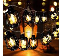 AceList Camping Lantern String Light 30 LED Camping Lights Battery and USB Operated, Happy Camper Mini Kerosene Lamp Perfect for Camping Decorations, Party, Classroom, Christmas and Travel