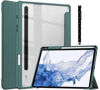 Acelive Case for Samsung Galaxy Tab S8 2022/ Tab S7 2020 11 inch with S Pen Holder Transparent Cover