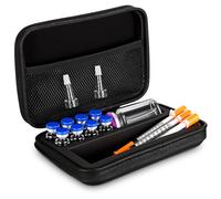 Acellegic Peptide Case 10 x 3ml + BAC & Case Holds Vials Water BAC Peptide GLP1, 3ml Vial Storage, Fridge Freezer Travel, with Mesh Pocket (18 * 12 * 5,Long Style)